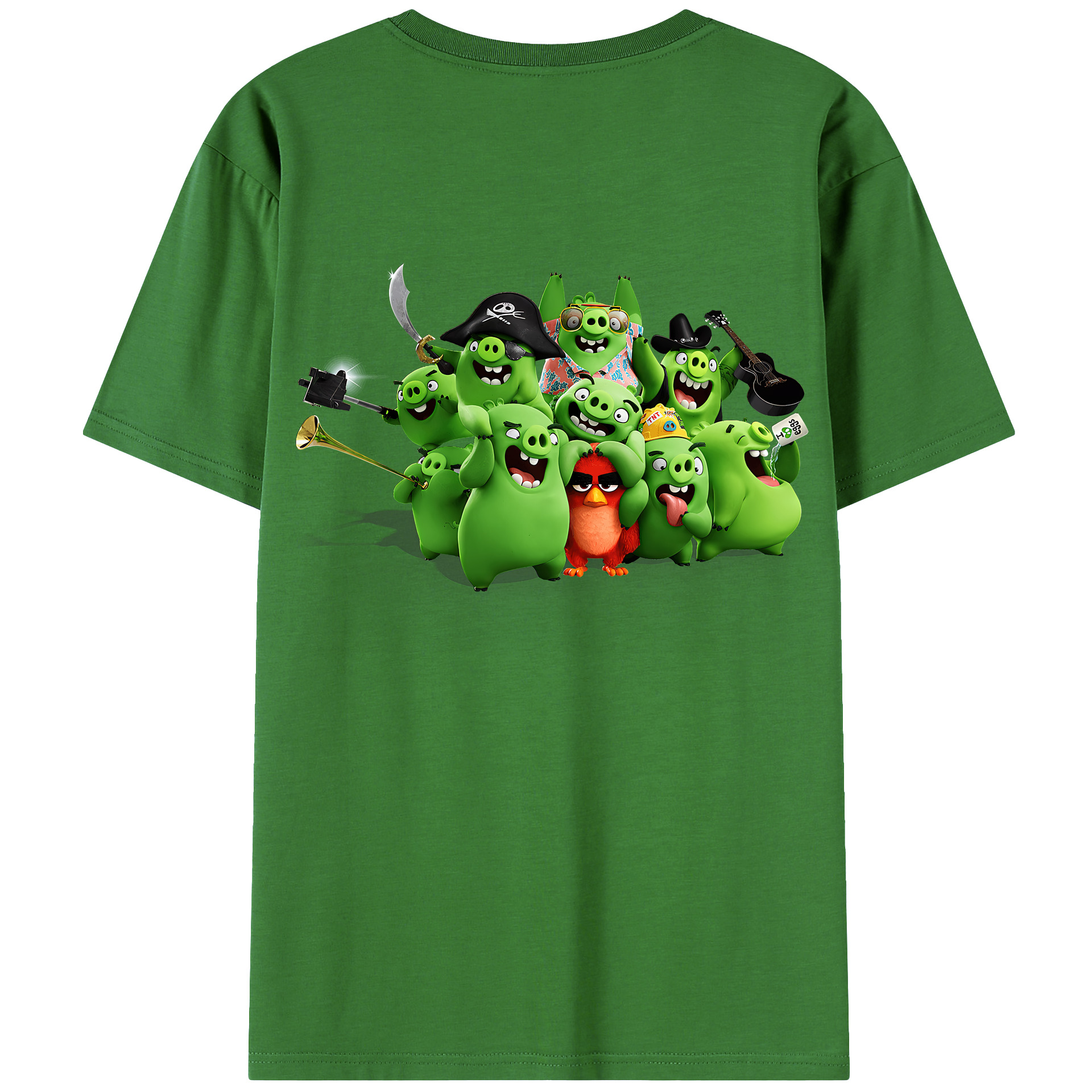 （画像用） Angry Birds アングリーバード レディース半袖Tシャツ(バックプリント)